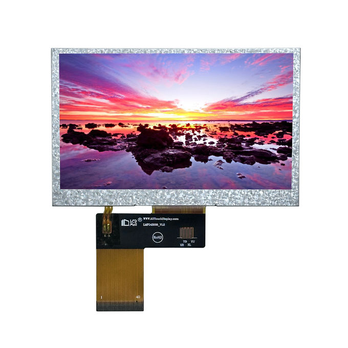 4.3" TFT Transmissive 480x272 280nits IPS Glass RGB 4,3 pouces Affichage LCD avec PCAB/CPT/RTP 0