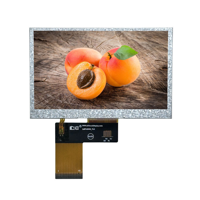 4.3" TFT Transmissive 480x272 280nits IPS Glass RGB 4,3 pouces Affichage LCD avec PCAB/CPT/RTP 2