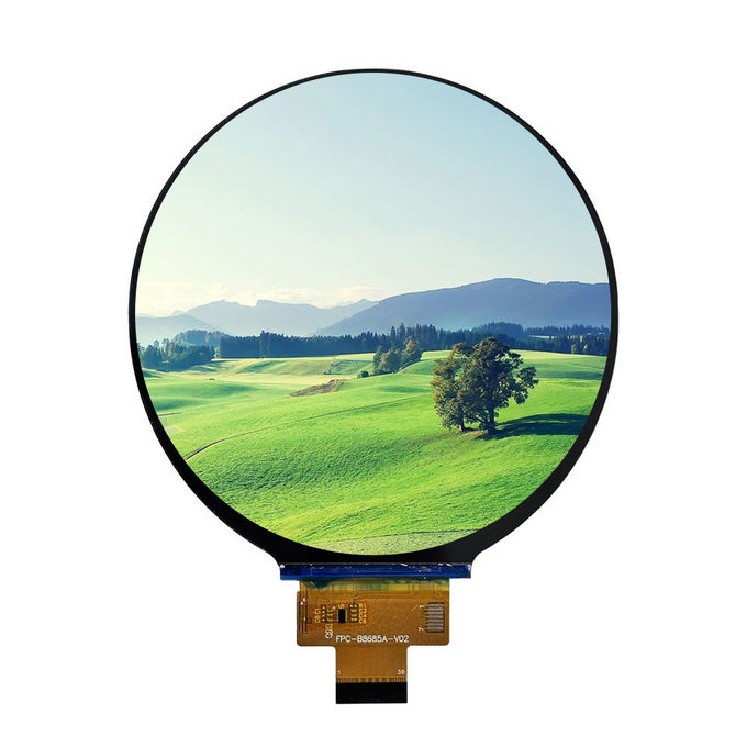 4Affichage LCD rond TFT de 0,0 pouce Visuels ultra-clares Transmissive ALL/IPS 20x720 pixels 0