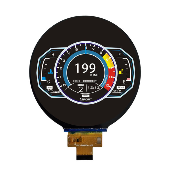Module LCD TFT hautement résistant avec connecteur FPC 5S2P VF 30±1.2V SI 40mA 0